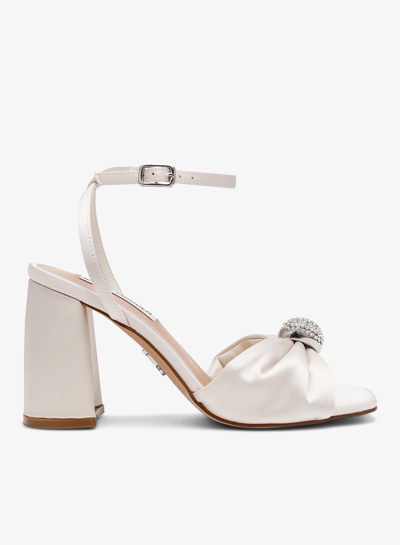 STEVE MADDEN Nappa Leather Buckle Ornament  Sandals - Image 1